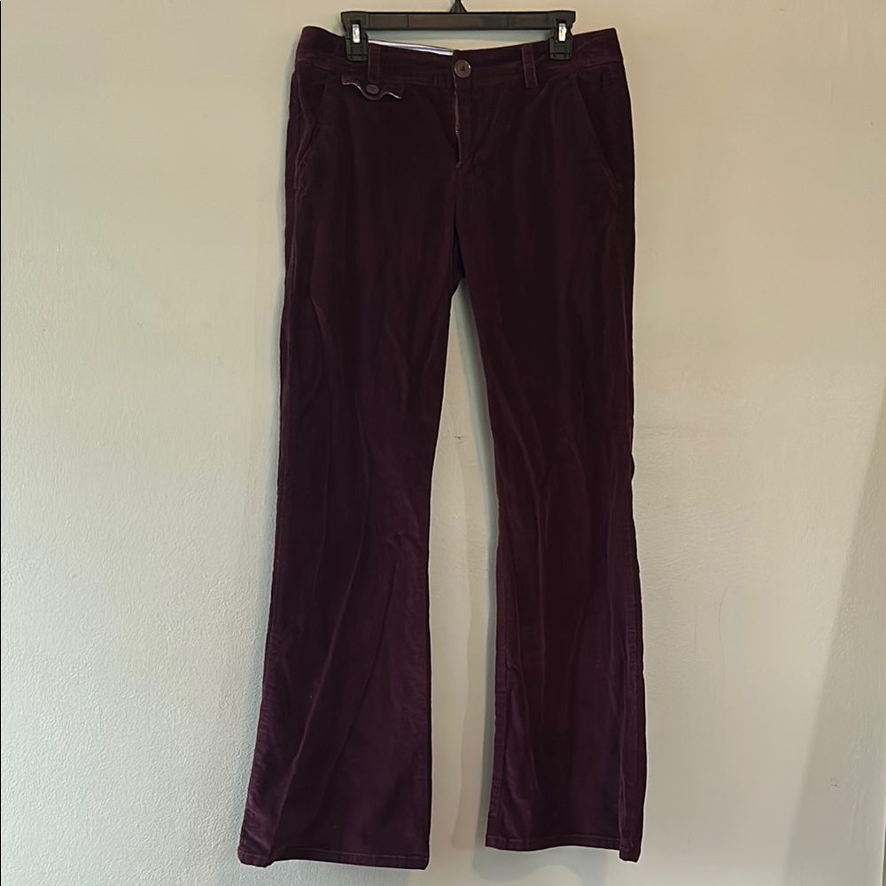 Marc Jacobs Purple Corduroy Flare Pants y2k